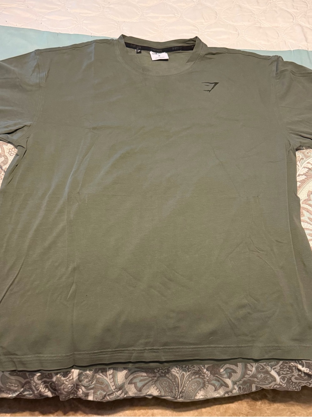 Gymshark Men’s Olive Crew Neck T-Shirt